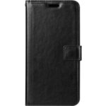 Telefoon Wallet Bookcase geschikt voor Samsung Galaxy Xcover 3 - Portemonnee telefoonhoesje voor Bankpassen - Kunstleer - Siliconen Houder - Magnetische sluiten- Zwart