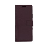 Telefoon Wallet Bookcase geschikt voor Sony Xperia 10 III-Portemonnee telefoonhoesje voor Bankpassen-Kunstleer-Siliconen Houder-Magnetische sluiten- Bruin