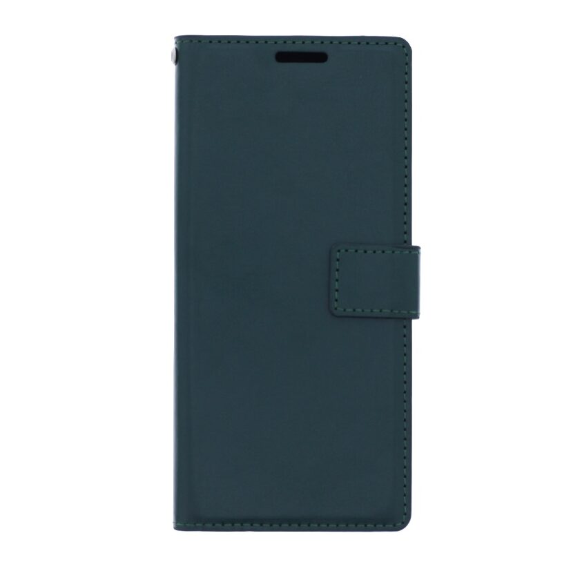 Telefoon Wallet Bookcase geschikt voor Sony Xperia 10 III-Portemonnee telefoonhoesje voor Bankpassen-Kunstleer-Siliconen Houder-Magnetische sluiten- Groen