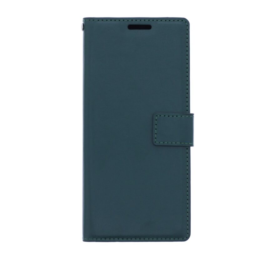 Telefoon Wallet Bookcase geschikt voor Sony Xperia 10 III-Portemonnee telefoonhoesje voor Bankpassen-Kunstleer-Siliconen Houder-Magnetische sluiten- Groen