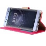 Telefoon Wallet Bookcase geschikt voor Sony Xperia 5 III ? Portemonnee telefoonhoesje voor Bankpassen ? Hoesje voor Sony Xperia 5 III ? Kunstleer ? Siliconen Houder ? Magnetische sluiten- Zwart