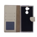 Telefoon Wallet Bookcase geschikt voor Sony Xperia XA2 Ultra-Portemonnee telefoonhoesje voor Bankpassen-Kunstleer-Siliconen Houder-Magnetische sluiten- goud