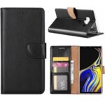 Telefoon Wallet Bookcase Geschikt voor voor Samsung Galaxy Note 8 - Portemonnee telefoonhoesje voor Bankpassen - Kunstleer - Siliconen Houder - Magnetische sluiten- Zwart