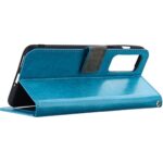 Telefoon Wallet Bookcase geschikt voor Xiaomi Redmi Note 10 - Portemonnee telefoonhoesje voor Bankpassen - Kunstleer - Siliconen Houder - Magnetische sluiten- Turquoise