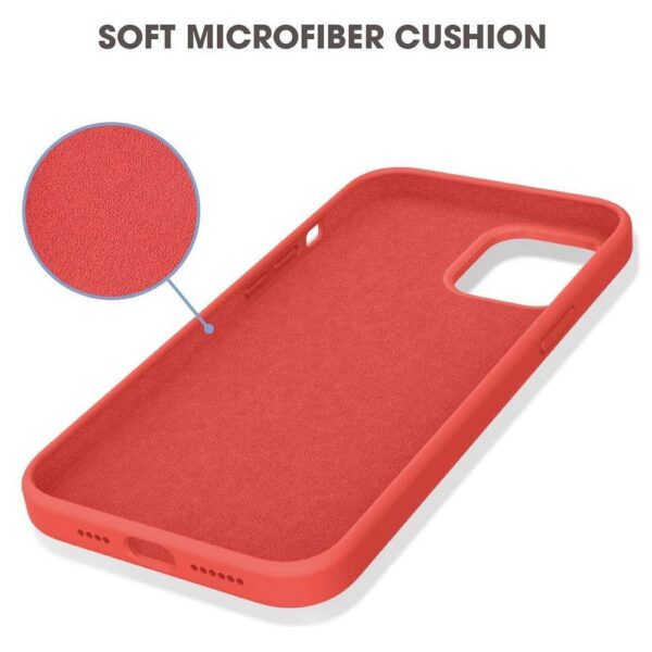 Hoesje geschikt voor Apple iPhone 12 - Anti Scratch - Silicone case - Kunststof - Soft cover - Rood