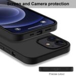 Hoesje geschikt voor Apple iPhone 12 - Anti Scratch - Silicone case - Kunststof - Soft cover - Zwart