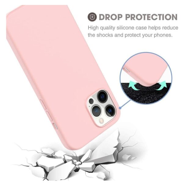 Hoesje geschikt voor Apple iPhone 12 mini - Anti Scratch - Silicone case - Kunststof - Soft cover - Licht Roze