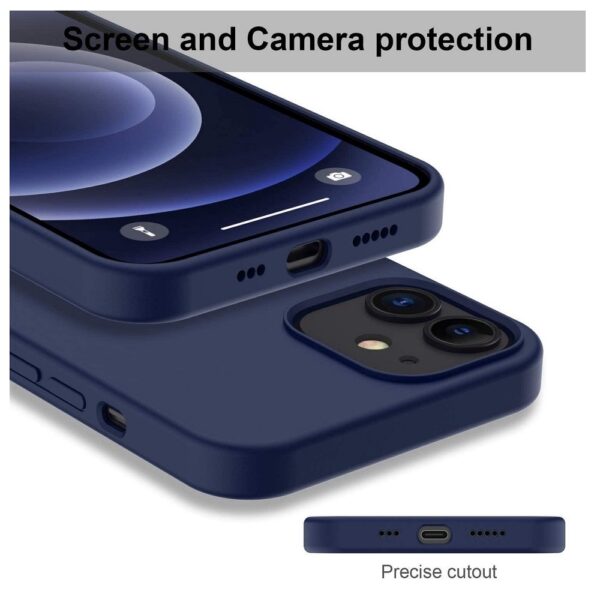 Hoesje geschikt voor Apple iPhone 12 mini - Anti Scratch - Silicone case - Kunststof - Soft cover - Schokbestendig - Blauw