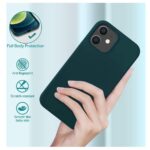 Hoesje geschikt voor Apple iPhone 12 mini - Anti Scratch - Silicone case - Kunststof - Soft cover - Schokbestendig - Groen