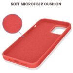 Hoesje geschikt voor Apple iPhone 12 mini - Anti Scratch - Silicone case - Kunststof - Soft cover - Schokbestendig - Rood