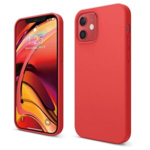 Hoesje geschikt voor Apple iPhone 12 mini - Anti Scratch - Silicone case - Kunststof - Soft cover - Schokbestendig - Rood