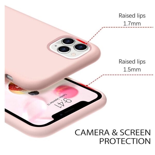 Hoesje geschikt voor Apple iPhone 12 mini - Anti Scratch - Silicone case - Kunststof - Soft cover - Schokbestendig - Zand Roze