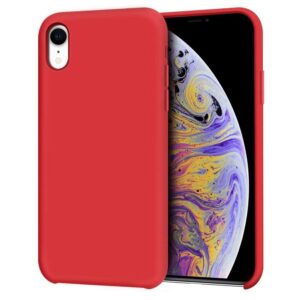 Hoesje geschikt voor Apple iPhone Xr - Anti Scratch - Silicone case - Kunststof - Soft cover - Rood