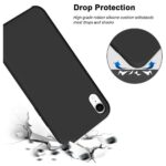 Hoesje geschikt voor Apple iPhone Xr - Anti Scratch - Silicone case - Kunststof - Soft cover - Zwart
