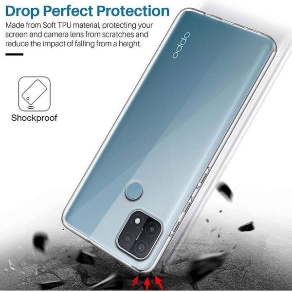 Hoesje geschikt voor Oppo A15 - Anti Scratch - Silicone case - Soft cover - Transparant