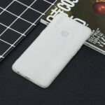 Hoesje geschikt voor Samsung Galaxy A10S - Silicone case - Kunststof - Soft cove - Wit