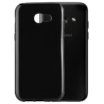 Hoesje geschikt voor Samsung Galaxy A3 2017 - Anti Scratch - Silicone case - Kunststof - Soft cover - Zwart