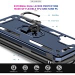 Hoesje geschikt voor Samsung Galaxy A32 4G - Schokbestendig - Hardcase- Ring Armor - Blauw
