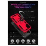 Hoesje geschikt voor Samsung Galaxy A32 4G - Schokbestendig - Hardcase- Ring Armor - Rood