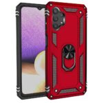 Hoesje geschikt voor Samsung Galaxy A32 4G - Schokbestendig - Hardcase- Ring Armor - Rood