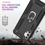 Hoesje geschikt voor Samsung Galaxy A32 4G - Schokbestendig - Hardcase- Ring Armor - Zwart