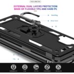 Hoesje geschikt voor Samsung Galaxy A32 4G - Schokbestendig - Hardcase- Ring Armor - Zwart