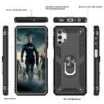 Hoesje geschikt voor Samsung Galaxy A32 4G - Schokbestendig - Hardcase- Ring Armor - Zwart