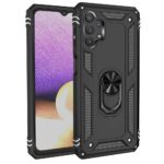 Hoesje geschikt voor Samsung Galaxy A32 4G - Schokbestendig - Hardcase- Ring Armor - Zwart