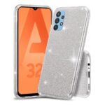 Hoesje geschikt voor Samsung Galaxy A32 5G - Anti Scratch - Silicone case - Kunststof - Soft cover - BlingBling- Zilver