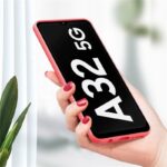 Hoesje geschikt voor Samsung Galaxy A32 5G - Anti Scratch - Silicone case - Kunststof - Soft cover - Rood