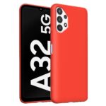 Hoesje geschikt voor Samsung Galaxy A32 5G - Anti Scratch - Silicone case - Kunststof - Soft cover - Rood