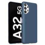 Hoesje geschikt voor Samsung Galaxy A32 5G - Anti Scratch - Silicone case - Kunststof - Soft cover - Schokbestendig - Blauw