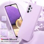 Hoesje geschikt voor Samsung Galaxy A32 5G - Anti Scratch - Silicone case - Kunststof - Soft cover - Schokbestendig - Paars