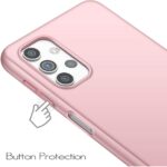 Hoesje geschikt voor Samsung Galaxy A32 5G - Anti Scratch - Silicone case - Kunststof - Soft cover - Schokbestendig - Rosegoud