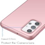 Hoesje geschikt voor Samsung Galaxy A32 5G - Anti Scratch - Silicone case - Kunststof - Soft cover - Schokbestendig - Rosegoud