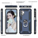 Hoesje geschikt voor Samsung Galaxy A32 5G - Schokbestendig - Hardcase- Ring Armor - Blauw