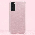 Hoesje geschikt voor Samsung Galaxy A41 - Anti Scratch - Silicone case - Kunststof - Soft cover - Glitters - roze