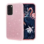 Hoesje geschikt voor Samsung Galaxy A41 - Anti Scratch - Silicone case - Kunststof - Soft cover - Glitters - roze