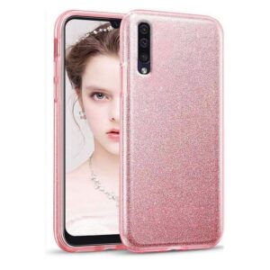 Hoesje geschikt voor Samsung Galaxy A70S - Anti Scratch - Silicone case - Kunststof - Soft cover - BlingBling - roze
