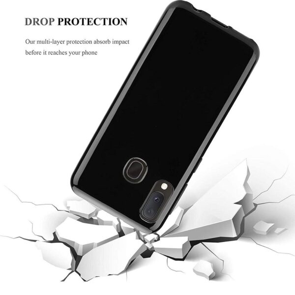 Hoesje geschikt voor Samsung Galaxy A70S - Silicone case - Kunststof - Soft cover - Zwart