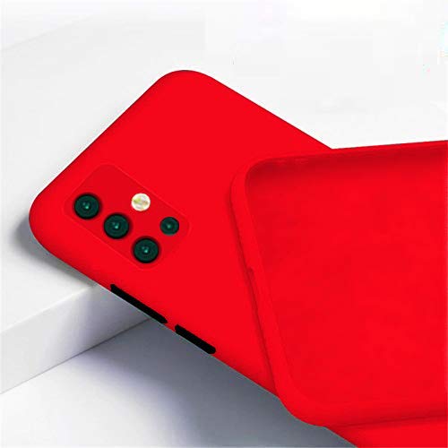 Hoesje geschikt voor Samsung Galaxy M31S - Silicone case - Kunststof - Soft cover - Rood