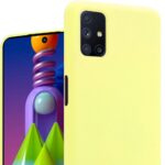 Hoesje geschikt voor Samsung Galaxy M51 - Anti Scratch - Silicone case - Kunststof - Soft cover - Geel