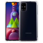 Hoesje geschikt voor Samsung Galaxy M51 - Silicone hoesje - Anti Shock - Schokbestendig - GSM hoes - Transparant