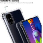 Hoesje geschikt voor Samsung Galaxy M51 - Silicone hoesje - Anti Shock - Schokbestendig - GSM hoes - Transparant