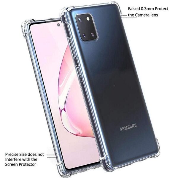 Hoesje geschikt voor Samsung Galaxy Note 10 Lite - Anti Scratch - Silicone case - Kunststof - Soft cover - Schokbestendig - Transparant