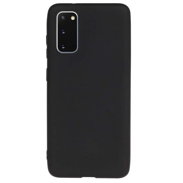 Hoesje geschikt voor Samsung Galaxy Note 10 Lite - Silicone case - Kunststof - Soft cover - Zwart