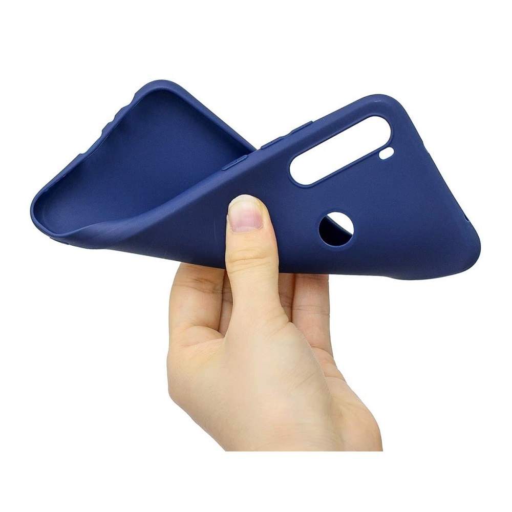 Hoesje geschikt voor Samsung Galaxy Note 10 Lite  - Siliconen hoesje - Kunststof - Soft cover - Blauw