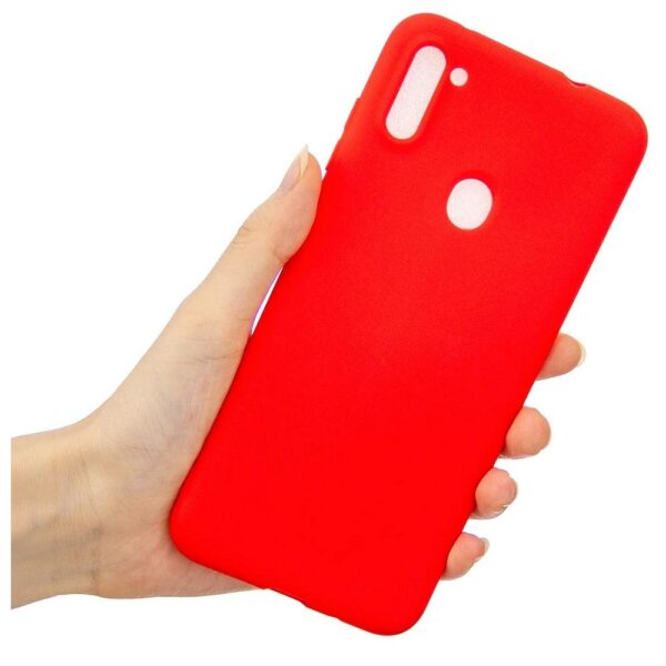 Hoesje geschikt voor Samsung Galaxy Note 10 Lite - Siliconen hoesje - Kunststof - Soft cover - Rood