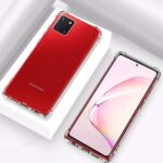 Hoesje geschikt voor Samsung Galaxy Note 10 Plus - Anti Shock - Silicone case - Kunststof - Soft cover - Schokbestendig - Transparant