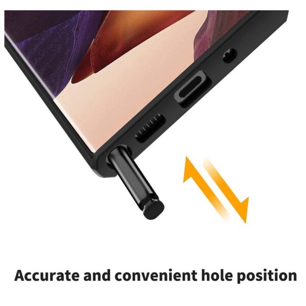 Hoesje geschikt voor Samsung Galaxy Note 20 Ultra - Siliconen hoes - Kunststof - Soft cover - Zwart